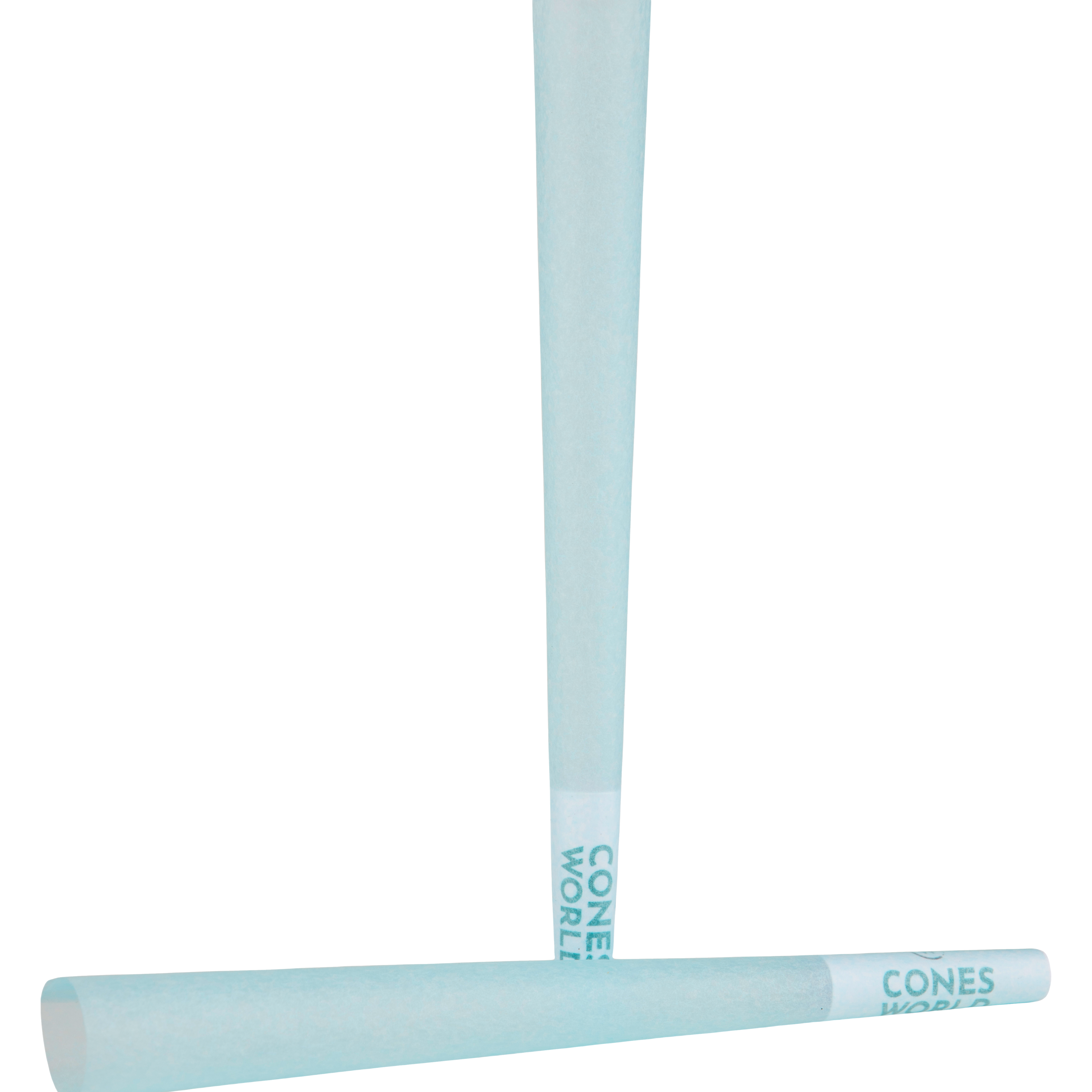 109 mm Blue Paper Pre-Rolled Cones w/ 26 mm Conical Wooden Tip -  [250 Cones per Box]