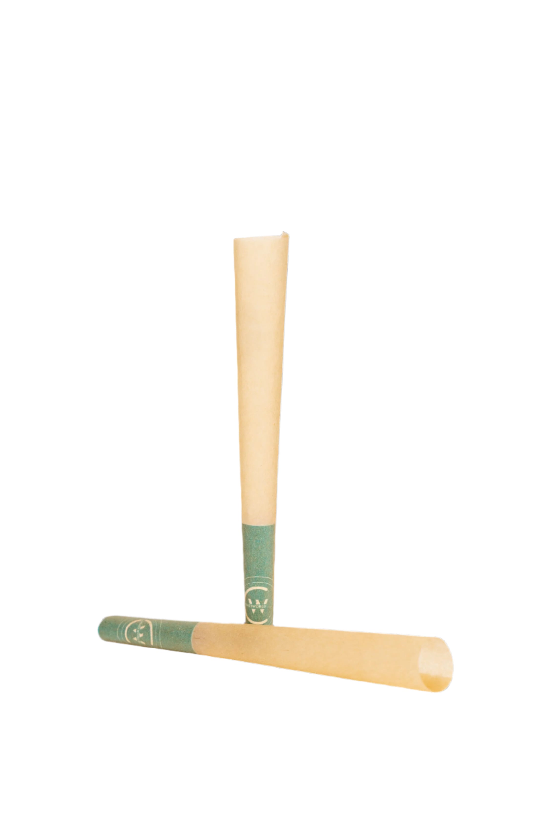 84 mm Unrefined Brown Pre-Rolled Cones w/ 26 mm Conical Wooden Tip -  [250 Cones per Box]