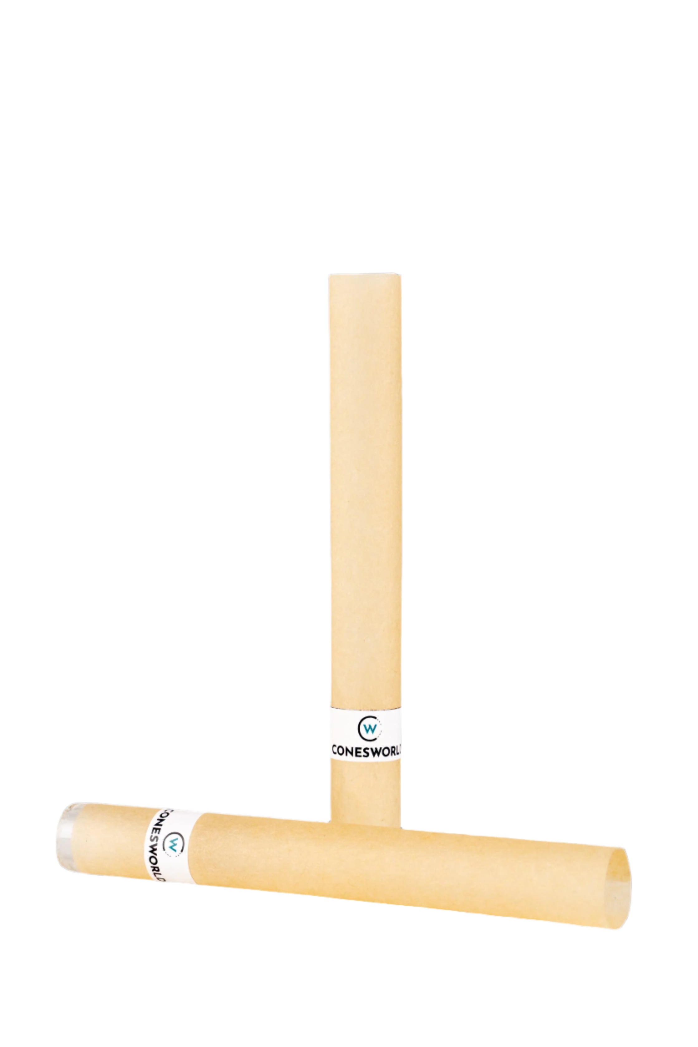 84 mm Unrefined Brown Artisinal Pre-Rolled Tubes w/ Glass Filter Tip -  [250 Tubes per Box]