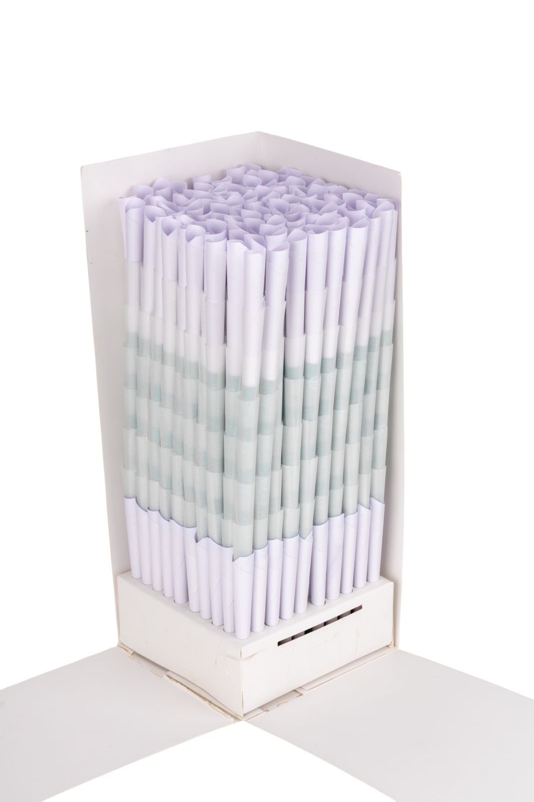 109mm Refined White Pre-Rolled Cones w/ 19mm Plain White Filter Tip (M/W) -  [800 Cones per Box]