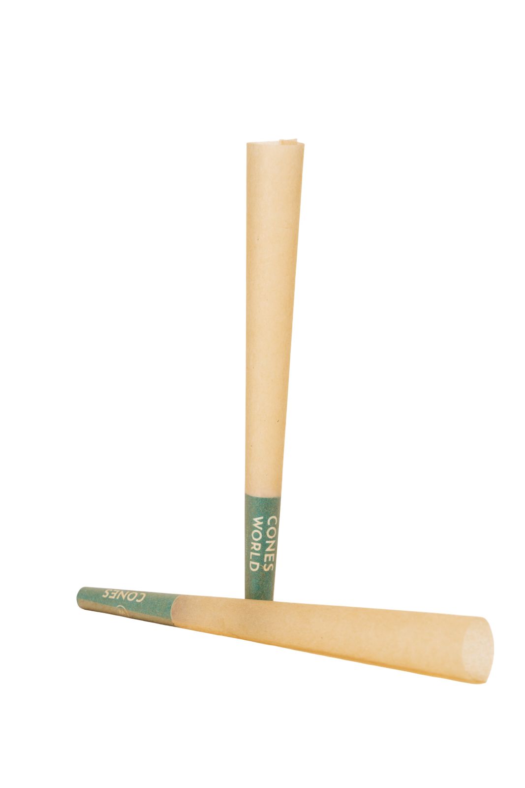 98 mm Unrefined Brown Pre-Rolled Cones w/ 26 mm Conical Wooden Tip -  [250 Cones per Box]