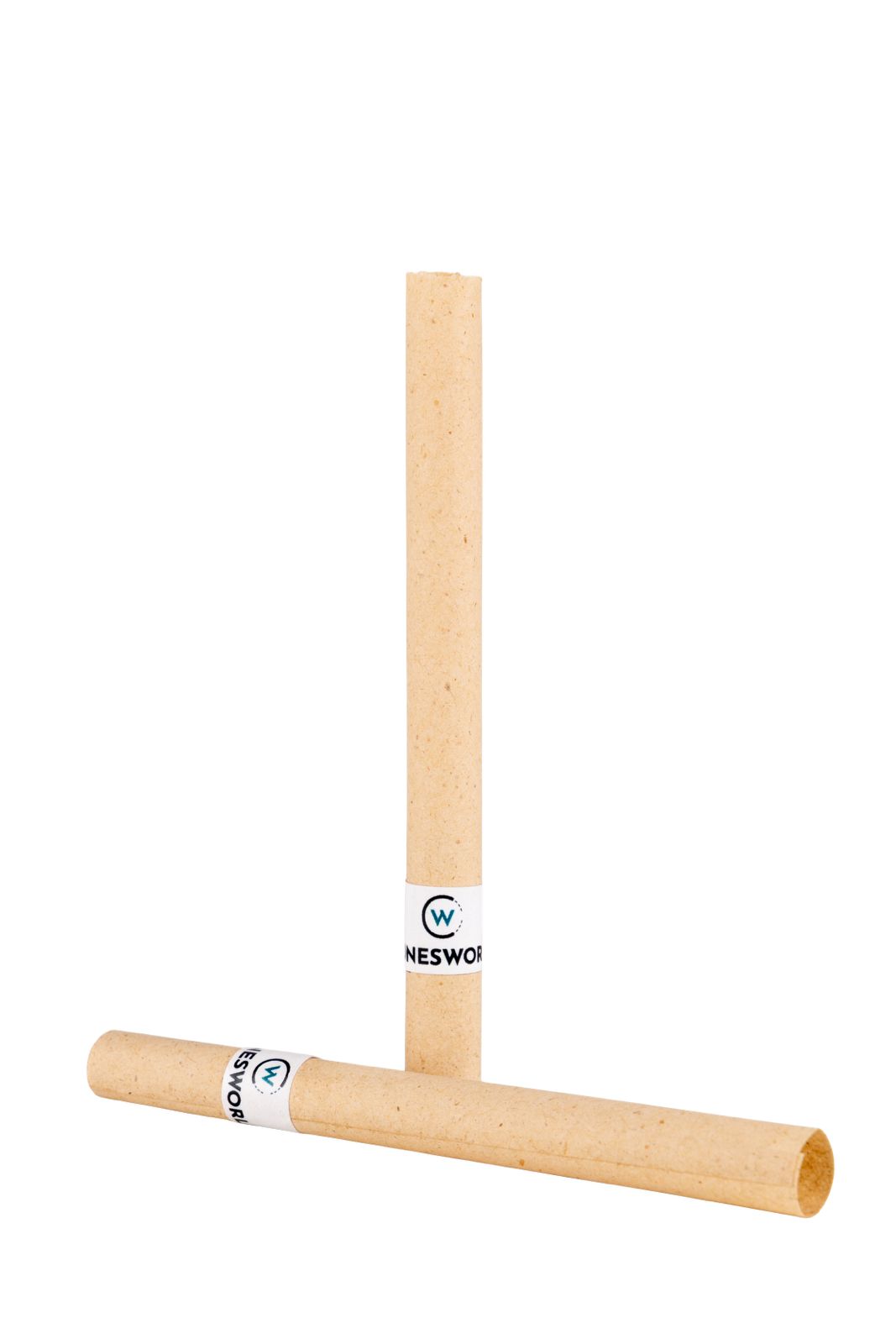 84 mm Unrefined Brown Artisinal Pre-Rolled Tubes w/ Wooden Filter Tip -  [250 Tubes per Box]