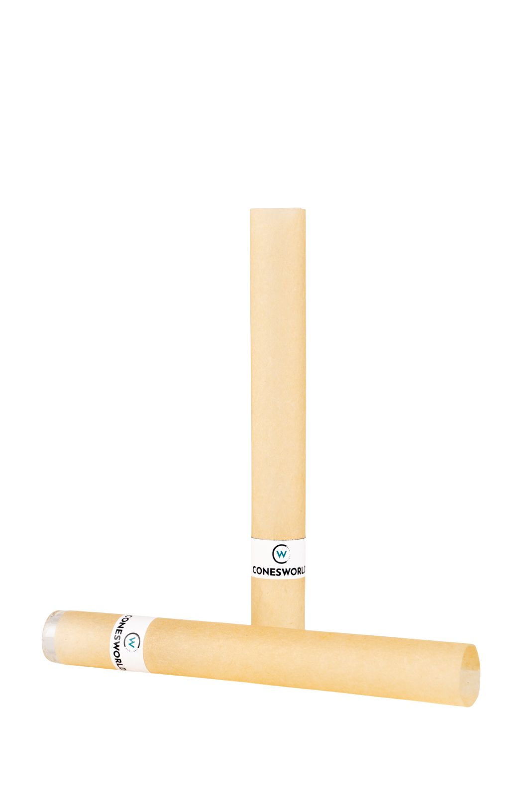 109 mm Unrefined Brown Artisinal Pre-Rolled Tubes w/ Glass Filter Tip -  [250 Tubes per Box]