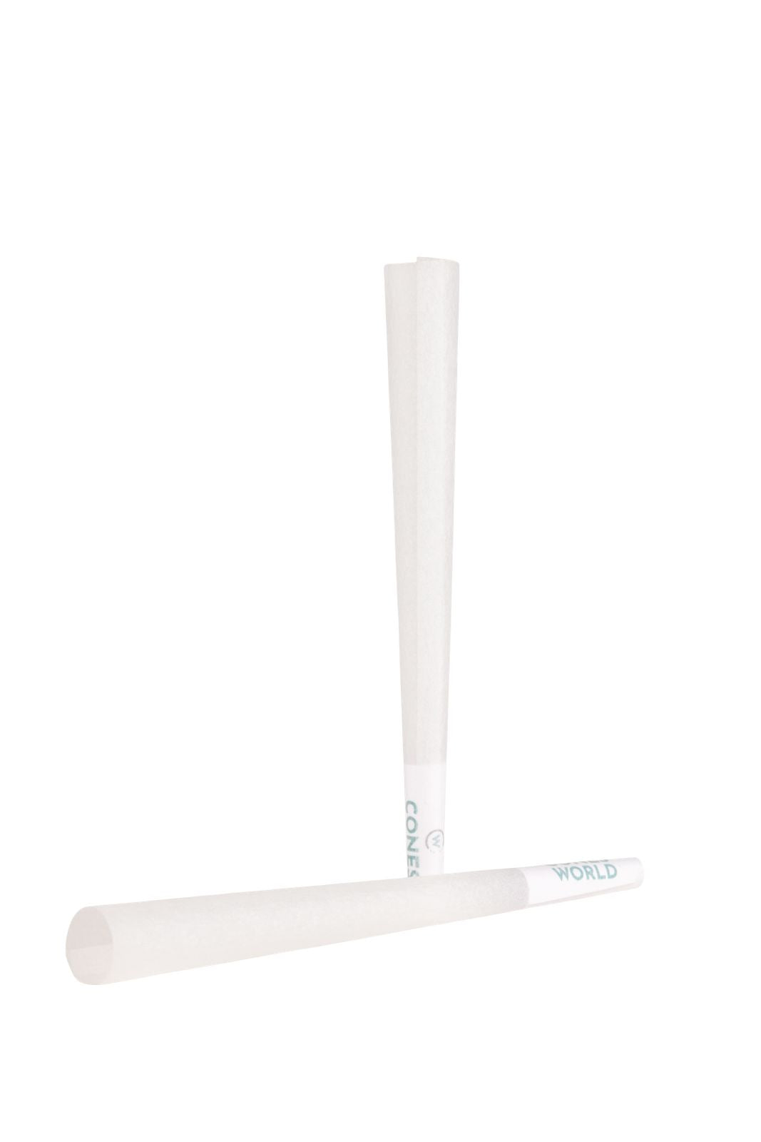 109mm Refined White Pre-Rolled Cones w/ 19mm Plain White Filter Tip (M/W) -  [800 Cones per Box]