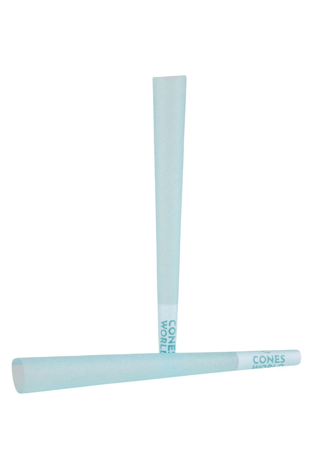 70 mm Blue Paper Pre-Rolled Cones w/ 26 mm Conical Wooden Tip -  [250 Cones per Box]