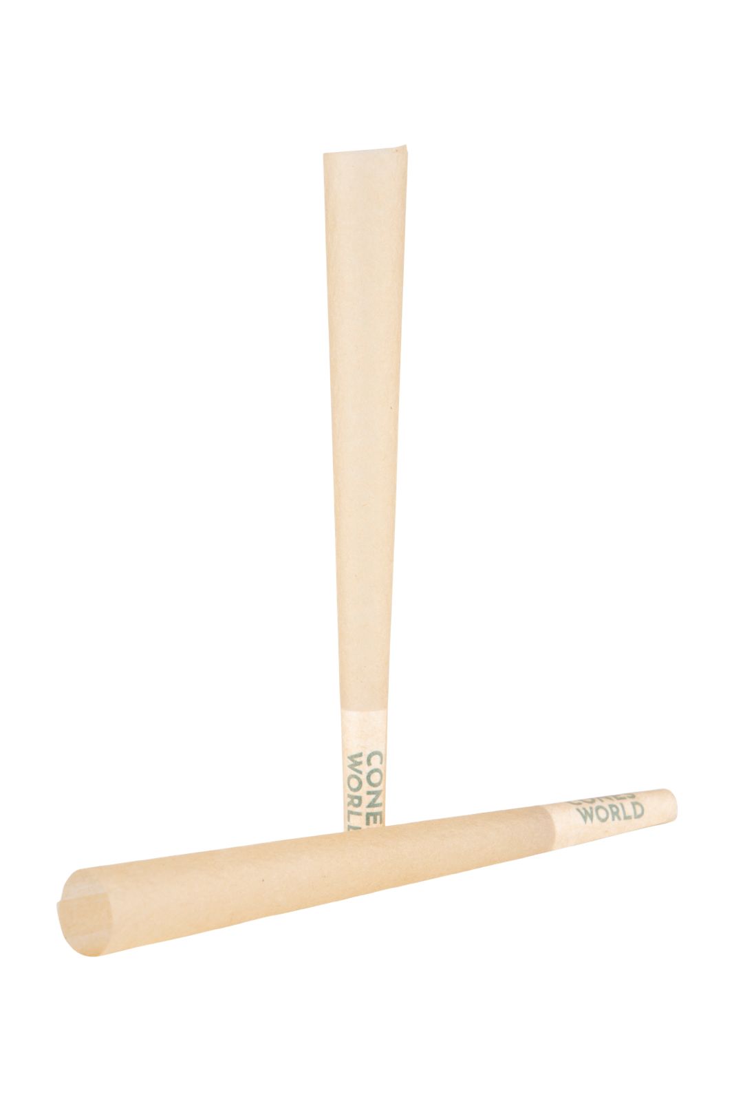 98 mm Unrefined Organic Hemp Pre-Rolled Cones w/ 26 mm Conical Wooden Tip -  [250 Cones per Box]