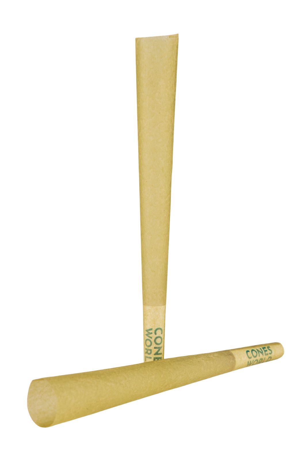 109 mm Green Paper Pre-Rolled Cones w/ 26 mm Conical Wooden Tip -  [250 Cones per Box]