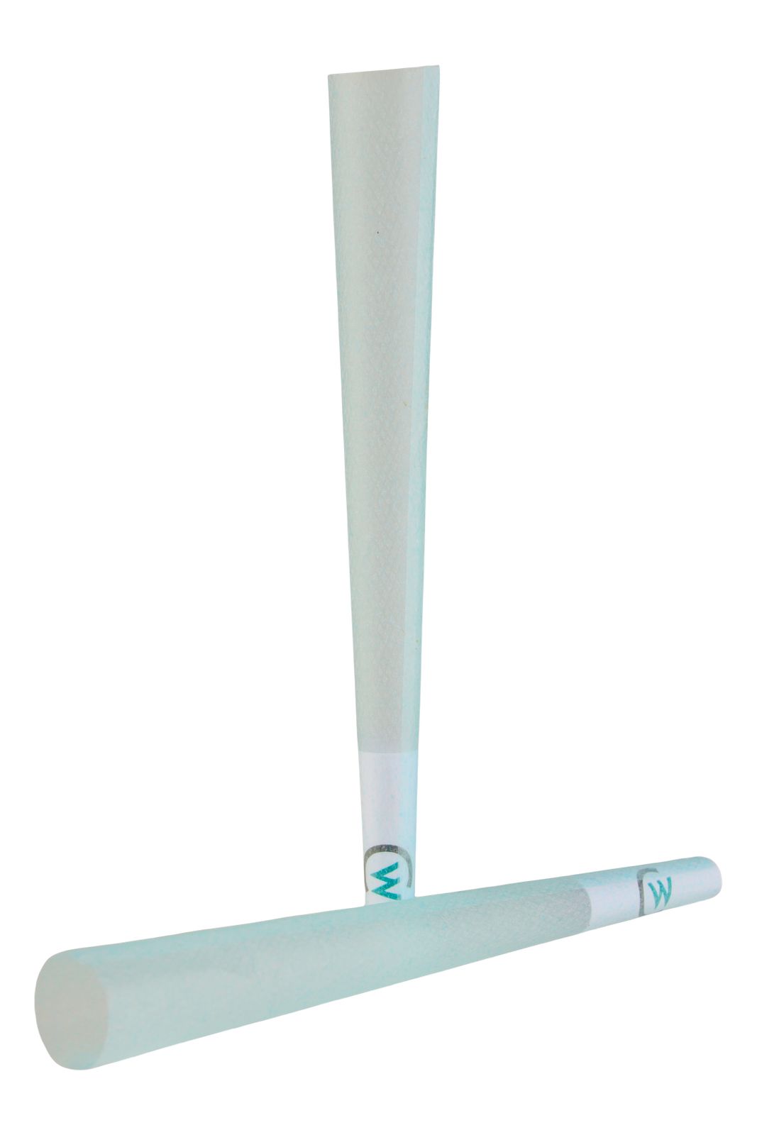 109 mm Blue Paper Pre-Rolled Cones w/ 26 mm Conical Wooden Tip -  [250 Cones per Box]