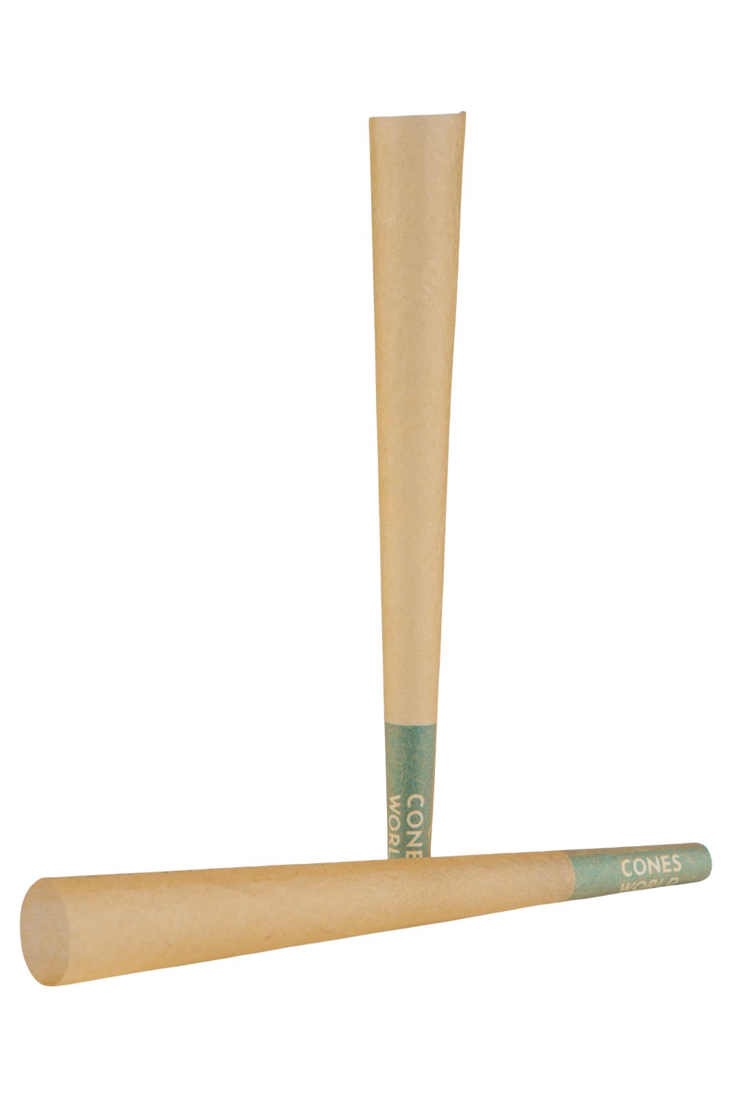 78 mm Unrefined Brown Pre-Rolled Cones w/ 30mm Plain White Filter Tip (M/W) -  [800 Cones per Box]