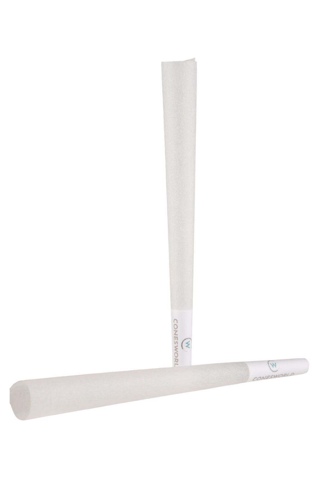 109mm Refined White Pre-Rolled Cones w/ 19mm Plain White Filter Tip (M/W) -  [800 Cones per Box]