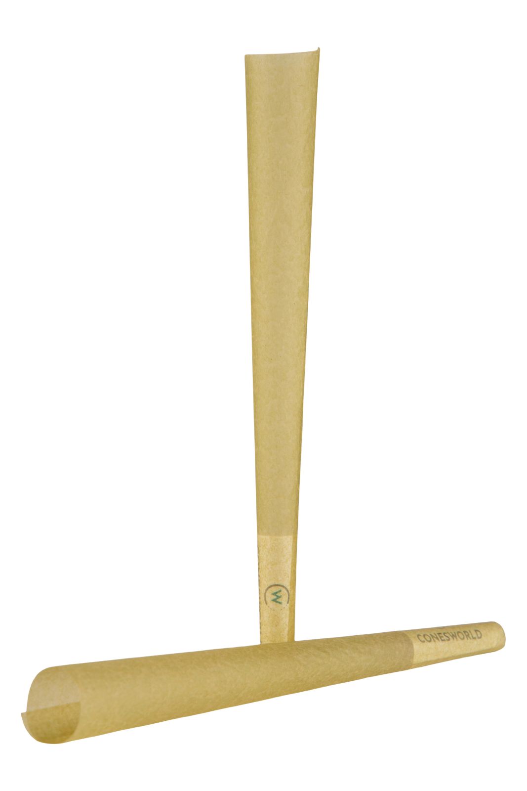 70 mm Green Paper Pre-Rolled Cones w/ 26 mm Conical Wooden Tip -  [250 Cones per Box]