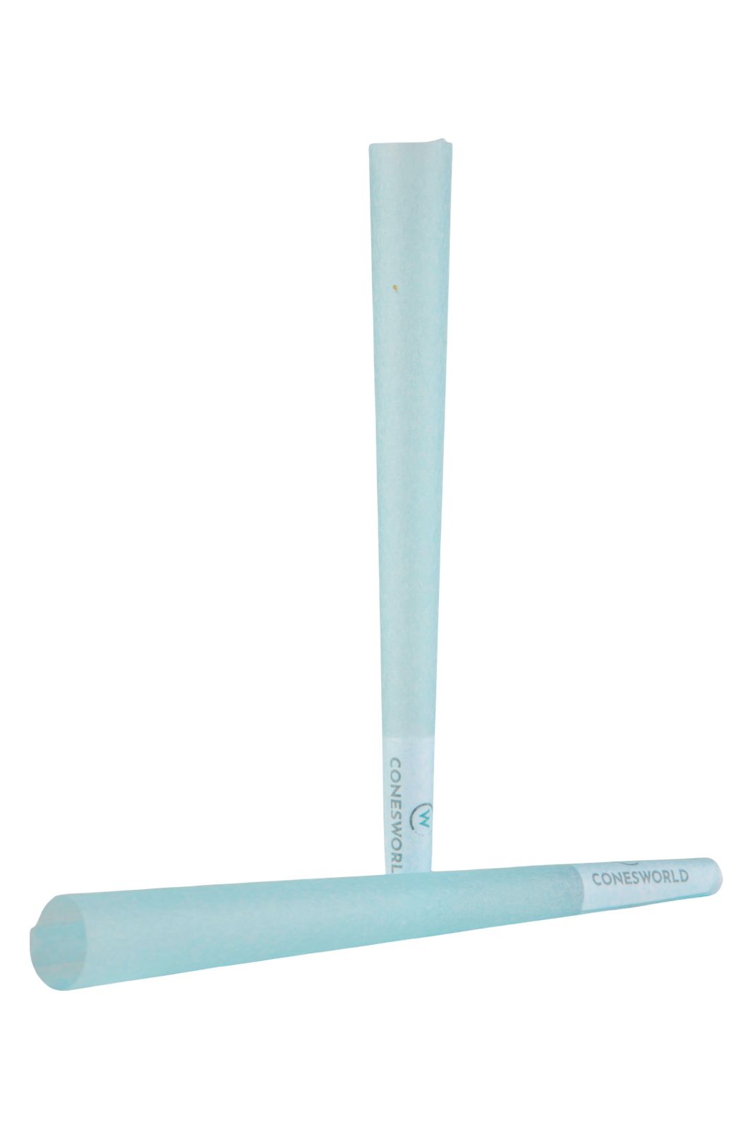 84 mm Blue Paper Pre-Rolled Cones w/ 26 mm Conical Wooden Tip -  [250 Cones per Box]