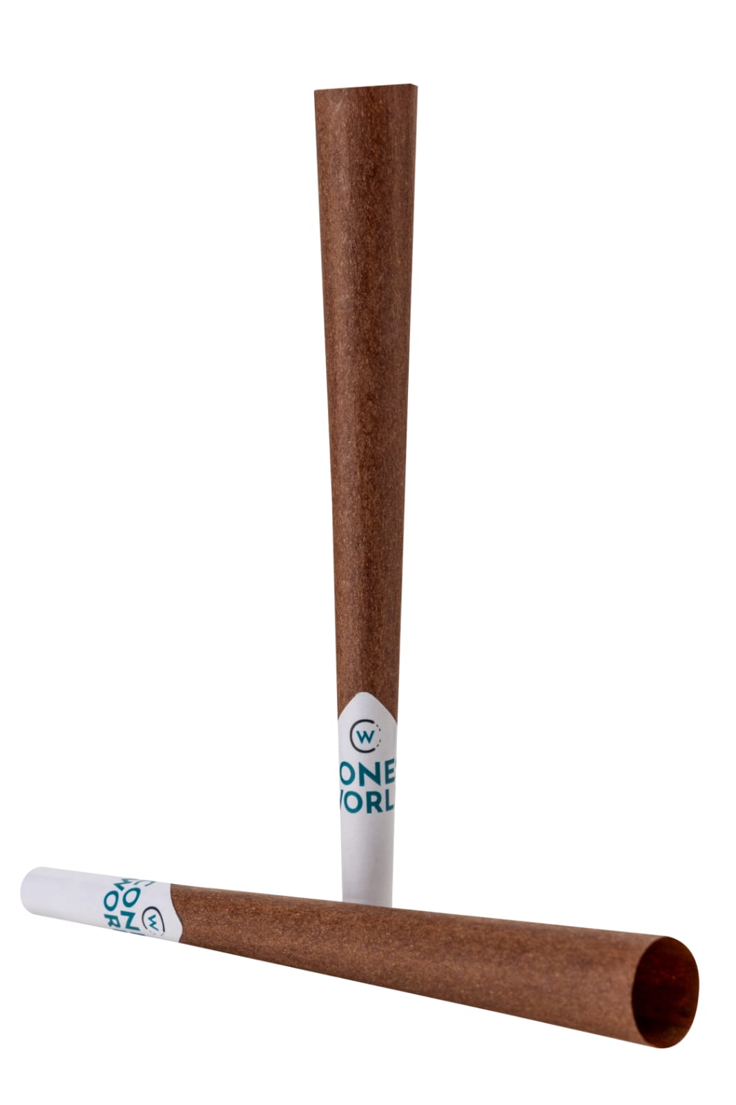 84mm Brown Hemp Blunt Pre-Rolled Cones w/ 26mm Plain White Filter Tip (M/W) -  [900 Cones per Box]