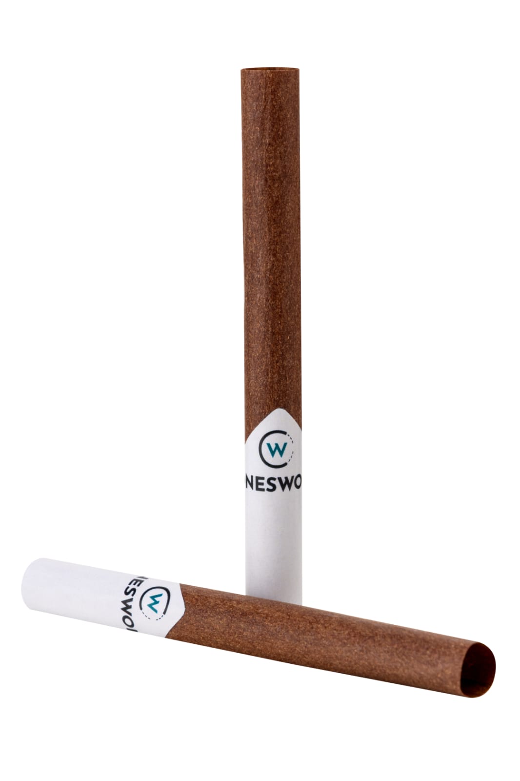 84 mm Automated 50 GSM Brown Hemp Blunt Wrap Artisinal Pre-Rolled Tubes w/ Spiral Filter Tip -  [250 Tubes per Box]