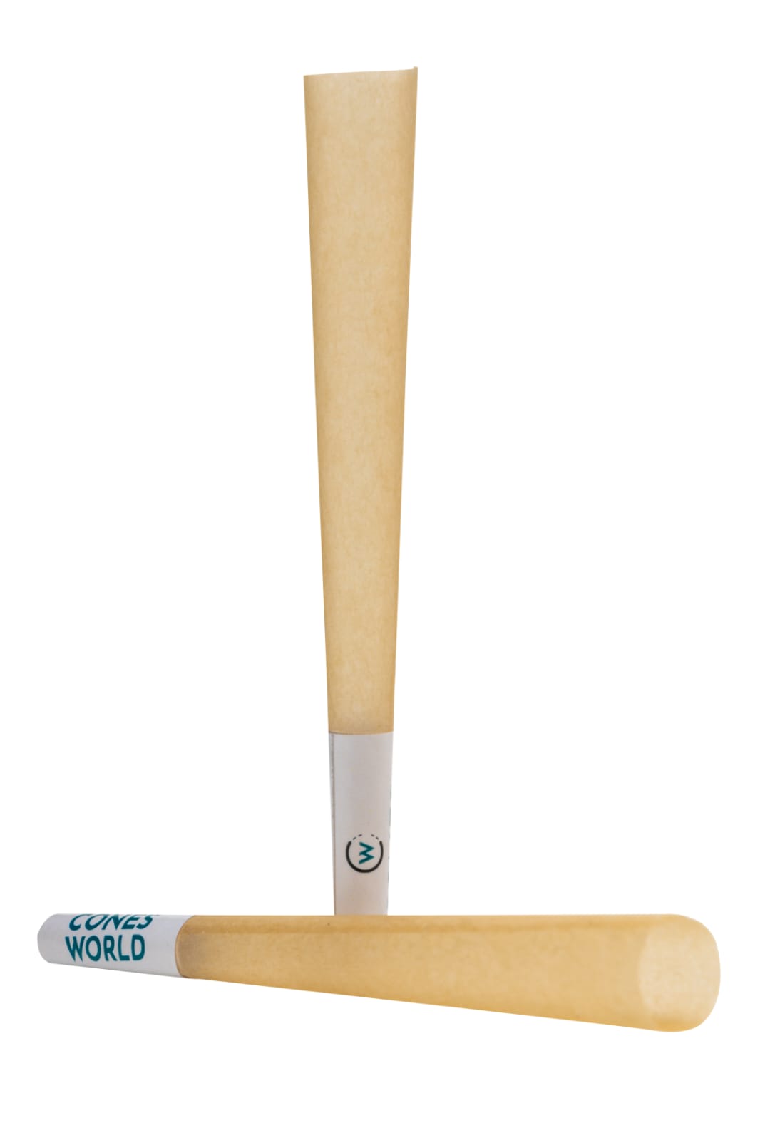 98 mm Unrefined Brown Pre-Rolled Cones w/ 21mm Plain White Filter Tip (M/W) -  [800 Cones per Box]