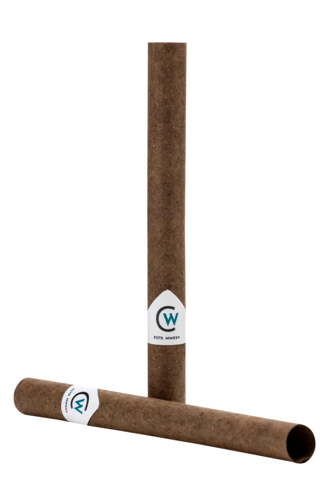98 mm Automated 50 GSM Brown Hemp Blunt Wrap Artisinal Pre-Rolled Tubes w/ Spiral Filter Tip -  [250 Tubes per Box]