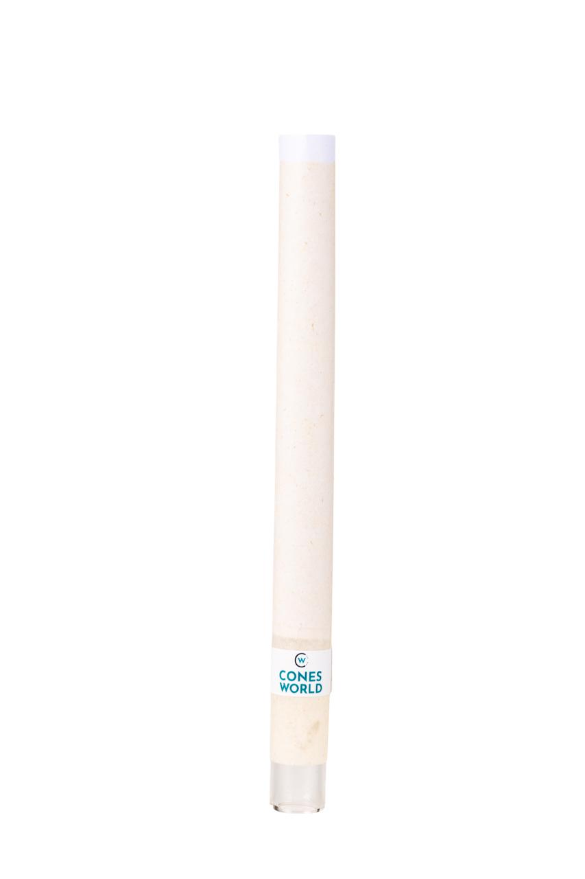 109 mm Refined White Artisinal Pre-Rolled Tubes w/ Glass Filter Tip -  [250 Tubes per Box]