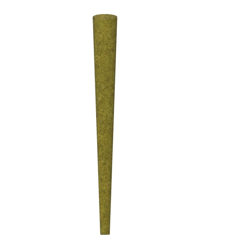 109 mm Green Hemp Blunt Pre-Rolled Cones w/ 26 mm Conical Wooden Tip -  [250 Cones per Box]