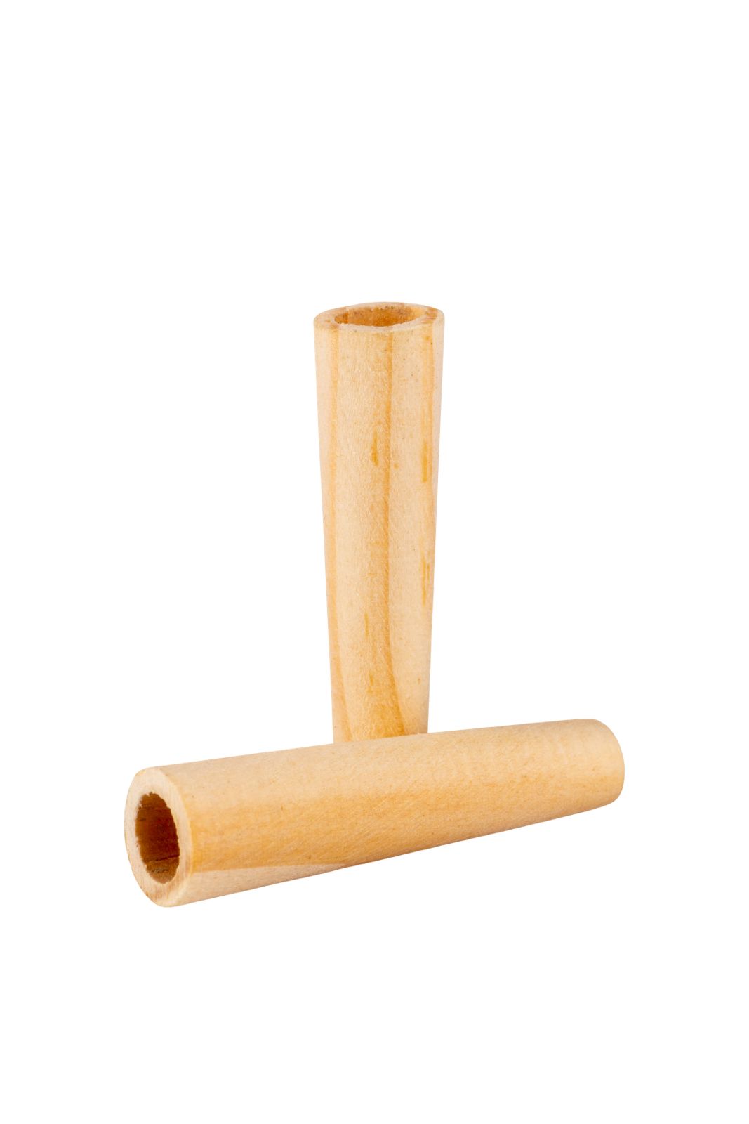 70 mm Refined White Pre-Rolled Cones w/ 26 mm Conical Wooden Tip -  [250 Cones per Box]