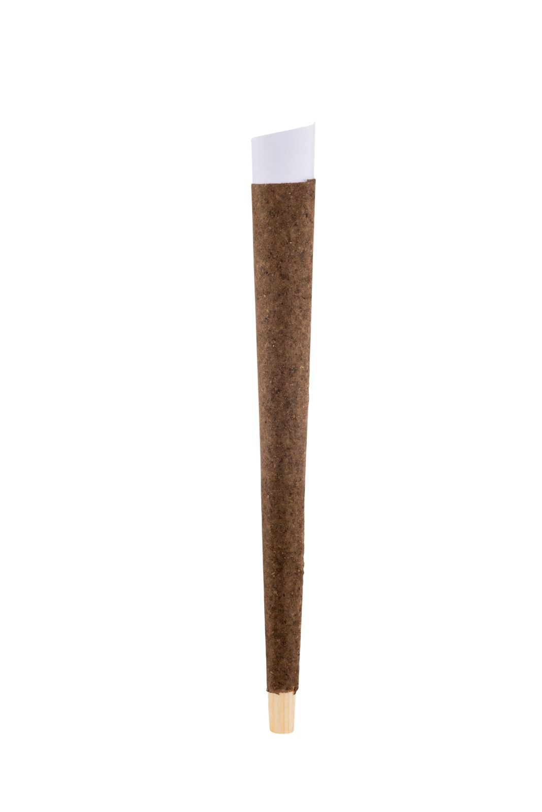 109 mm Brown Hemp Blunt Pre-Rolled Cones w/ 26 mm Conical Wooden Tip -  [250 Cones per Box]