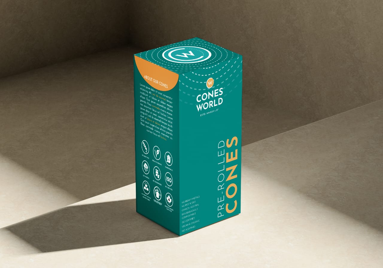 109mm Refined White Pre-Rolled Cones w/ 19mm Plain White Filter Tip (M/W) -  [800 Cones per Box]