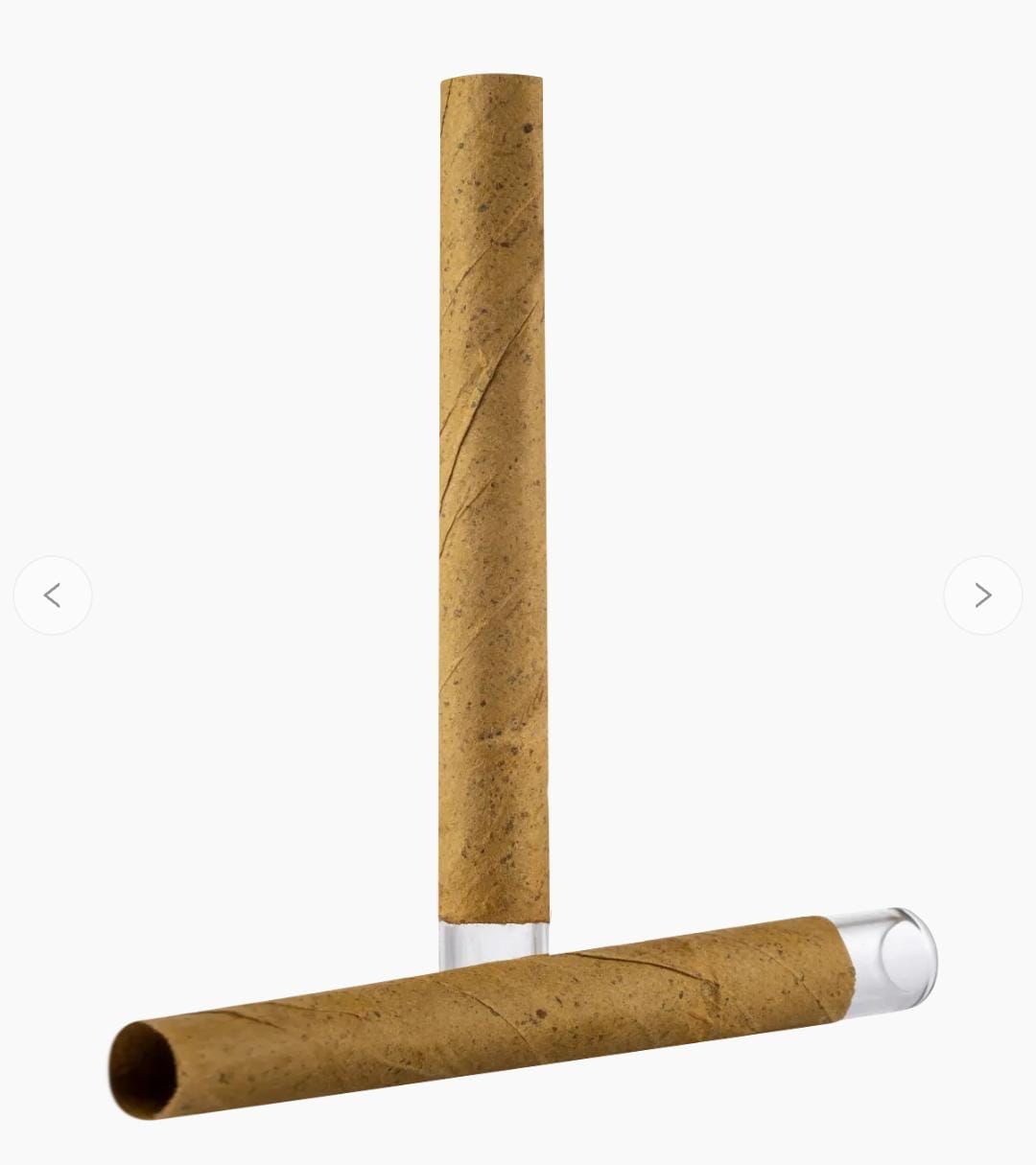 98 mm Automated 50 GSM Light Brown Hemp Blunt Wrap Artisinal Pre-Rolled Tubes w/ Glass Filter Tip -  [250 Tubes per Box]