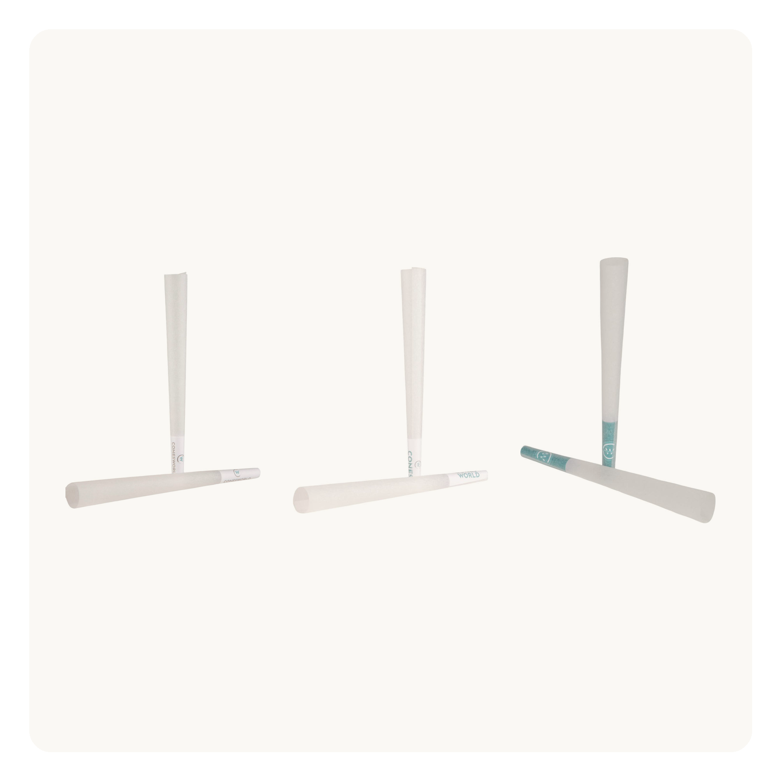 Size Explorer Bundle: 109, 98 & 84 mm Refined White Cones: composite of the 3 products included